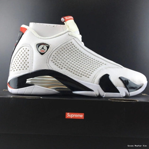 BV7630-106 Retro Air Jordan 14 White 0712